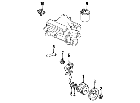 1992 Oldsmobile Custom Cruiser A.I.R. System Diagram