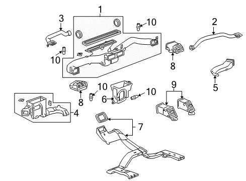 2009 Cadillac Escalade Automatic Temperature Controls Diagram 7 - Thumbnail