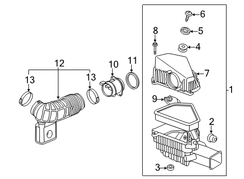 2010 Cadillac CTS Filters Diagram 1 - Thumbnail