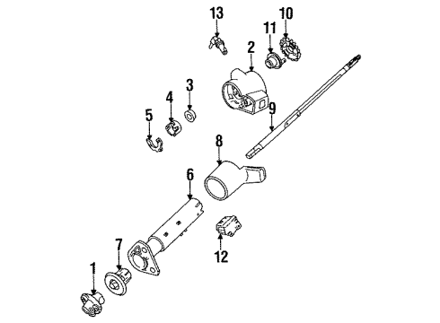 1994 Chevy Corsica JACKET, Steering Diagram for 26039084