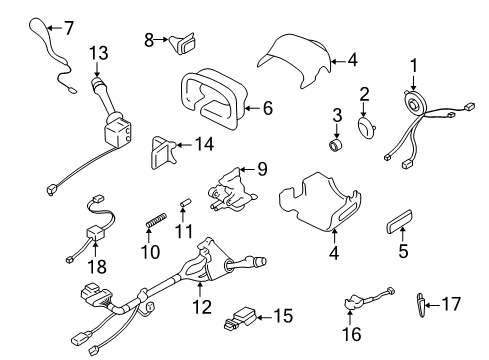 2004 Pontiac Bonneville Module Assembly, Cruise Control (W/ Servo) Diagram for 12575409