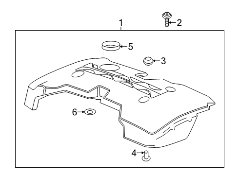 2021 Chevy Blazer Cover Assembly, Int Manif Diagram for 25201315