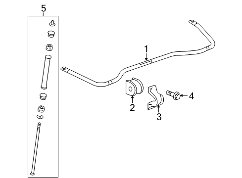 2013 Cadillac SRX Rear Suspension, Control Arm Diagram 2 - Thumbnail