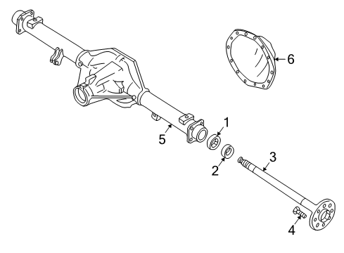 1997 GMC K1500 Axle Housing - Rear Diagram 1 - Thumbnail