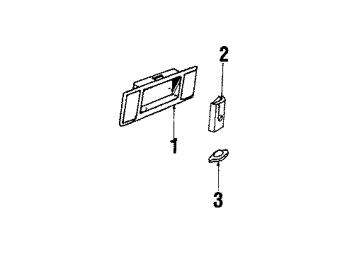 1987 Pontiac 6000 Lp Assembly, B/Up Diagram for 915784