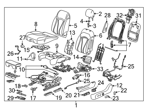 2018 Buick Envision Power Seats Diagram 2 - Thumbnail