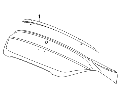 2023 Cadillac CT4 Rear Spoiler Diagram