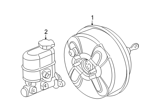 2004 Chevy Avalanche 2500 Hydraulic System, Brakes Diagram