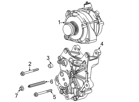 2021 Chevy Silverado 2500 HD Alternator  Diagram 3 - Thumbnail