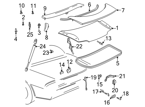 2001 Chevy Camaro Trunk Diagram