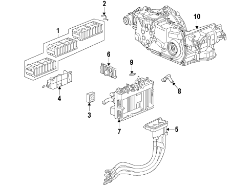 2010 Chevy Malibu Hybrid Components, Cooling System Diagram