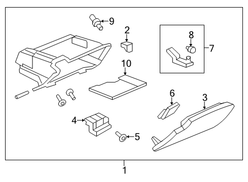 2013 Cadillac CTS Glove Box Diagram 2 - Thumbnail