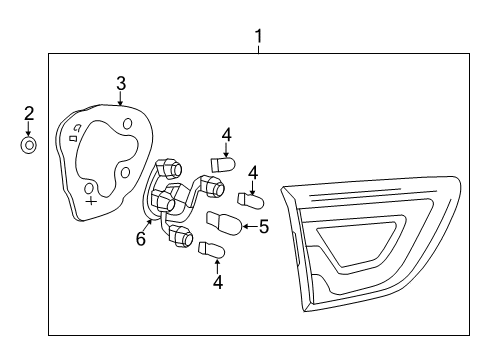 2015 Chevy Traverse Tail Lamps Diagram 1 - Thumbnail