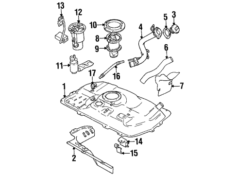 1999 Chevy Metro Fuel System Components Diagram