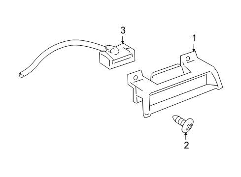 2006 Hummer H3 Lamp Asm,High Mount Stop Diagram for 19330403