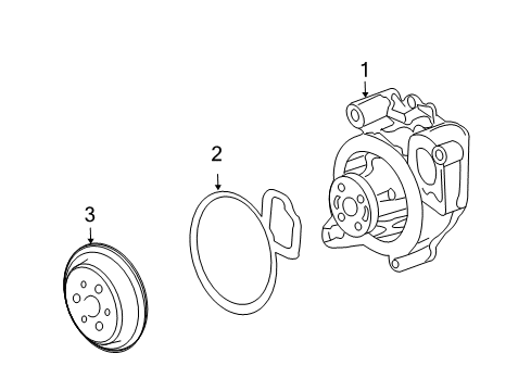 2004 Chevy Classic Cooling System, Radiator, Water Pump, Cooling Fan Diagram