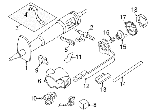 1994 GMC Sonoma Steering Column & Wheel, Shroud, Switches & Levers Diagram 3 - Thumbnail