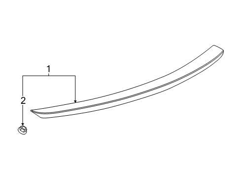 2019 Buick LaCrosse Rear Spoiler Diagram