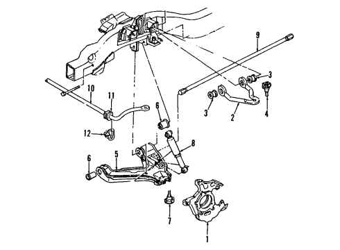 2006 Hummer H2 Front Suspension, Control Arm Diagram 2 - Thumbnail