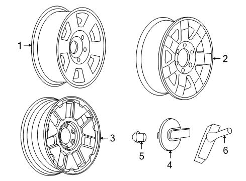 2010 Hummer H3T Wheels Diagram