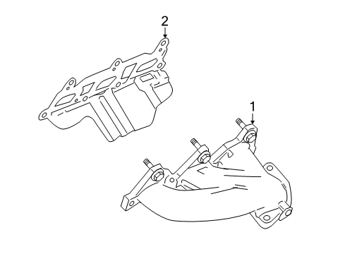 2008 Cadillac SRX Exhaust Manifold Diagram 1 - Thumbnail