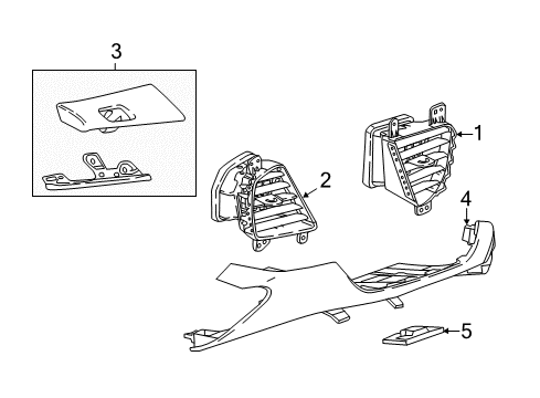 2021 Buick Enclave Cluster & Switches, Instrument Panel Diagram 3 - Thumbnail