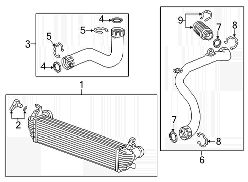 2024 Cadillac XT6 Intercooler Diagram