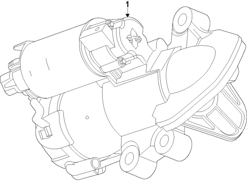 2022 Cadillac XT6 Starter Diagram 3 - Thumbnail