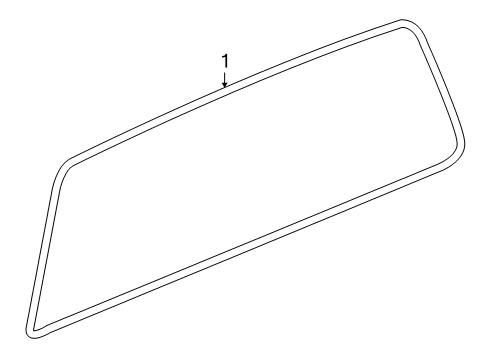 2009 Hummer H3T Back Glass Diagram