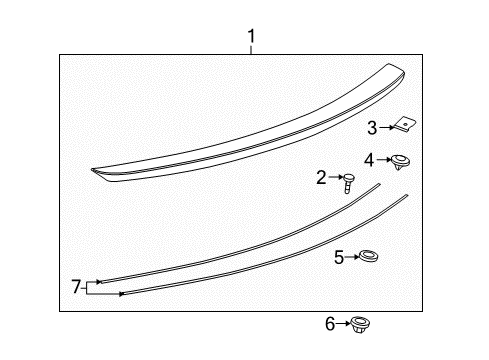 2010 Buick LaCrosse Rear Spoiler Diagram