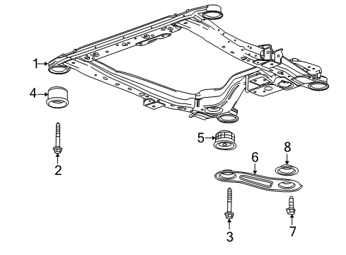 2011 Buick LaCrosse Suspension Mounting - Front Diagram