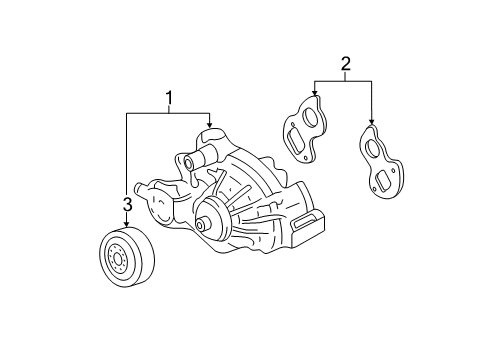 2014 Chevy Silverado 2500 HD Cooling System, Radiator, Water Pump, Cooling Fan Diagram 1 - Thumbnail