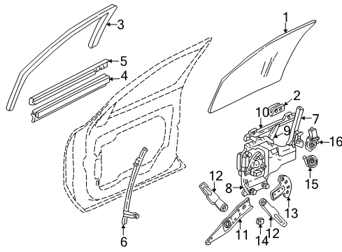 2004 Buick Park Avenue Front Door Diagram 1 - Thumbnail