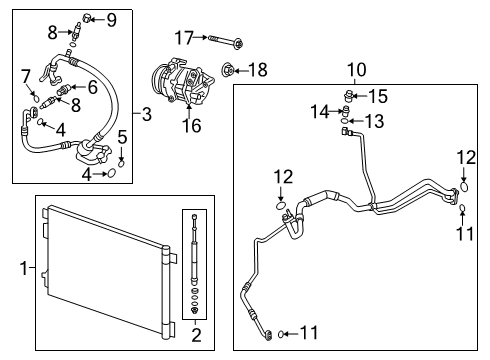 2020 Cadillac XT6 Air Conditioner Diagram 1 - Thumbnail