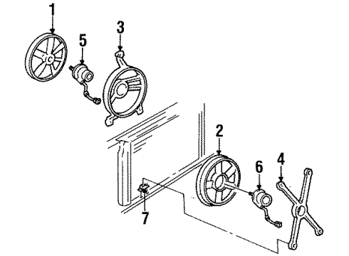 1994 Cadillac DeVille Cooling System, Radiator, Water Pump, Cooling Fan Diagram