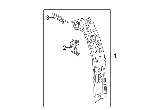 2020 GMC Sierra 1500 Lock Pillar Diagram