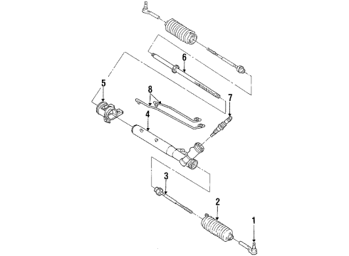 1987 Cadillac Eldorado P/S Pump & Hoses, Steering Gear & Linkage Diagram 2 - Thumbnail