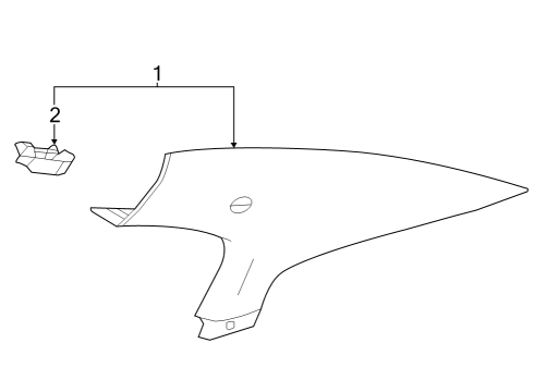 2018 Chevy Sonic Interior Trim - Quarter Panels Diagram