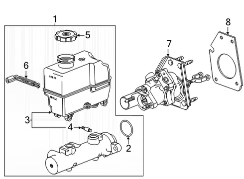 2020 GMC Sierra 3500 HD Dash Panel Components Diagram 1 - Thumbnail