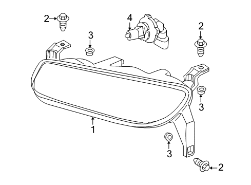 2000 Saturn LW1 Headlamps, Electrical Diagram