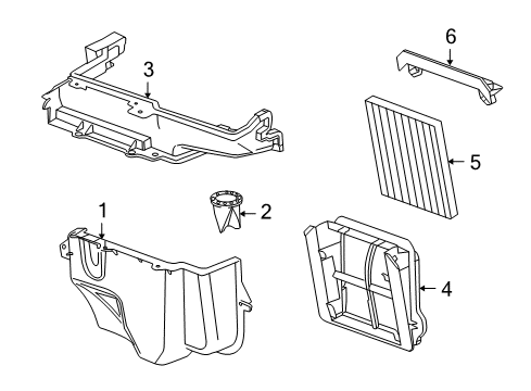 2013 Cadillac CTS Air Inlet Diagram