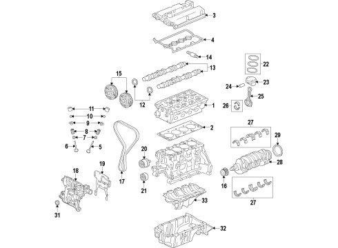 2016 Chevy Sonic Seal,Engine Oil Cooler Inlet Pipe(O Ring) Diagram for 55353328