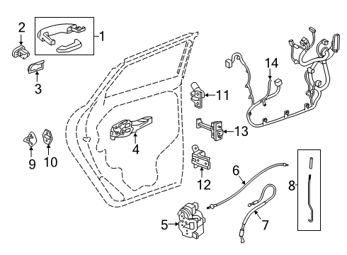 2021 GMC Terrain Lock & Hardware Diagram 3 - Thumbnail