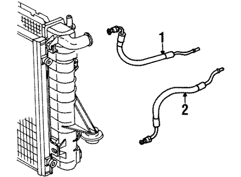 2001 Saturn SC1 Trans Oil Cooler Lines Diagram