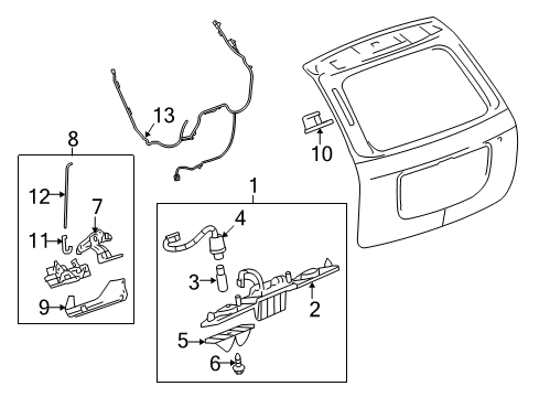 2006 Pontiac Torrent Lift Gate Diagram