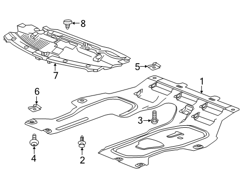 2019 Buick Encore Splash Shields Diagram 2 - Thumbnail