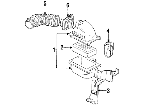 1995 Chevy Lumina Air Intake Diagram 2 - Thumbnail