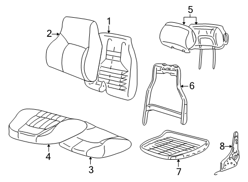 2000 Chevy Monte Carlo PAD Diagram for 12454290