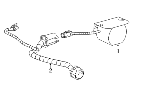 2023 Chevy Silverado 3500 HD Electrical Components Diagram