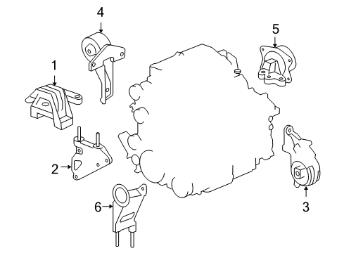 2008 Pontiac G6 Engine Mounting Diagram